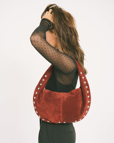 TILTIL Circle Stud Bag Bordeaux - Things I Like Things I Love