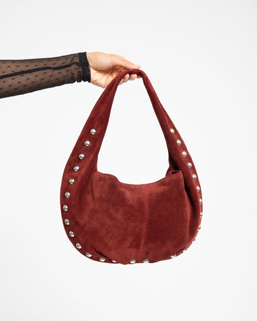 TILTIL Circle Stud Bag Bordeaux - Things I Like Things I Love