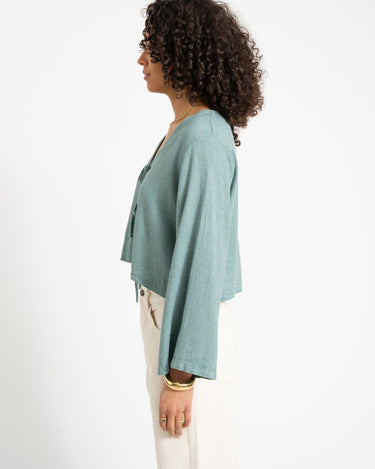 TILTIL Claire Linen Top Spruce - Things I Like Things I Love