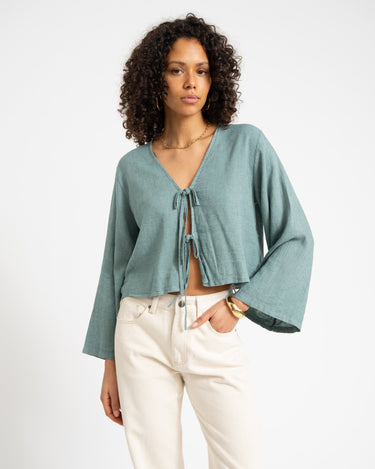 TILTIL Claire Linen Top Spruce - Things I Like Things I Love