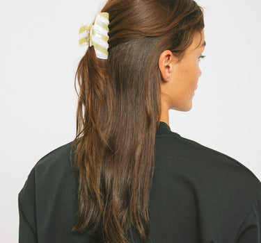 TILTIL Claw Clip Matcha Stripe Green - Things I Like Things I Love