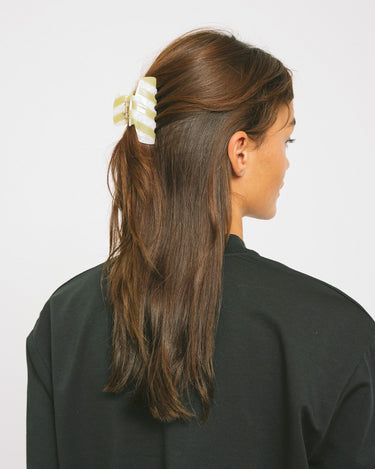 TILTIL Claw Clip Matcha Stripe Green - Things I Like Things I Love