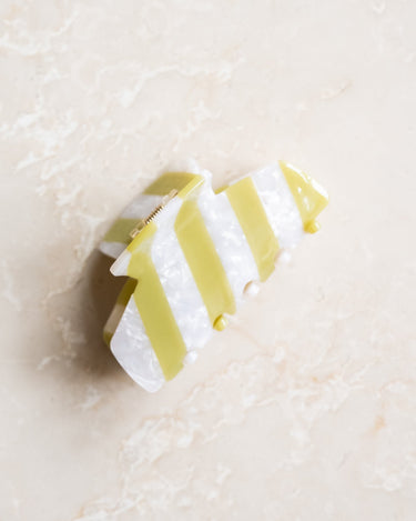 TILTIL Claw Clip Matcha Stripe Green - Things I Like Things I Love
