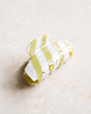 TILTIL Claw Clip Matcha Stripe Green - Things I Like Things I Love