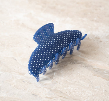 TILTIL Claw Clip Polkadot Donkerblauw - Things I Like Things I Love