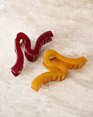 TILTIL Claw Clip Wave Geel - Things I Like Things I Love
