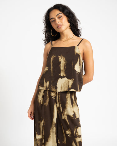 TILTIL Cloe Abstract Top Brown - Things I Like Things I Love