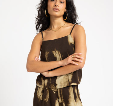 TILTIL Cloe Abstract Top Brown - Things I Like Things I Love