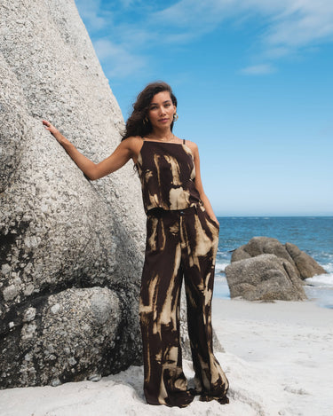 TILTIL Cloe Abstract Top Brown - Things I Like Things I Love