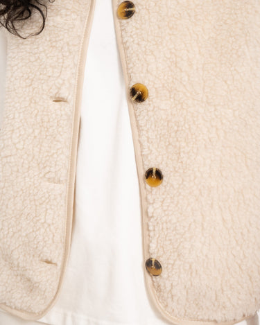 TILTIL Coco Gilet Teddy Ecru One Size - Things I Like Things I Love