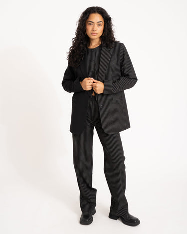 TILTIL Dana Blazer Black Pinstripe - Things I Like Things I Love