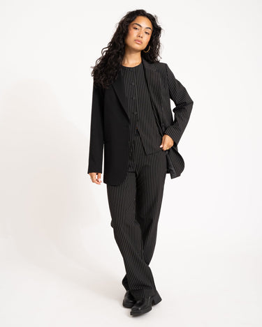 TILTIL Dana Gilet Black Pinstripe - Things I Like Things I Love