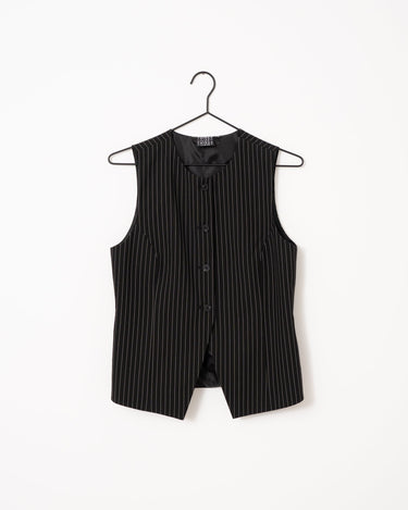TILTIL Dana Gilet Black Pinstripe - Things I Like Things I Love
