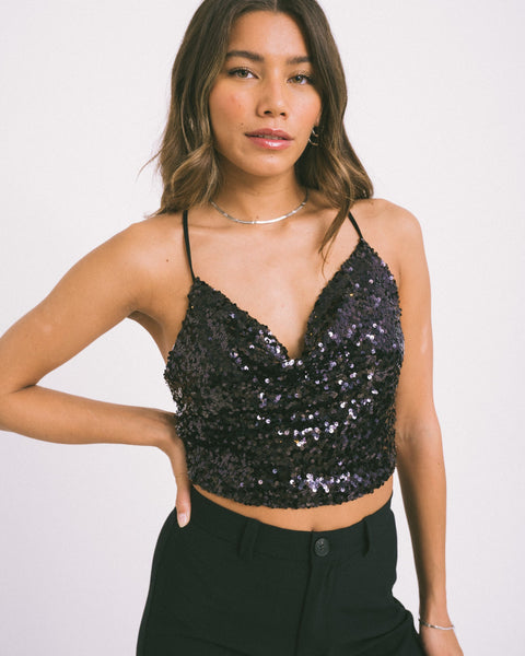 sequin top size 16