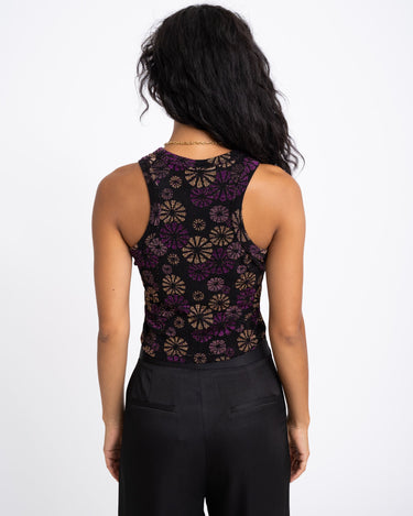 TILTIL Dani Top Black Flower Pink Gold - Things I Like Things I Love