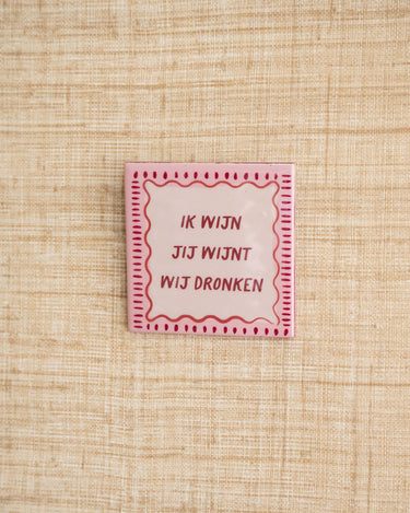 TILTIL Deco Tile Ik Wijn - Things I Like Things I Love