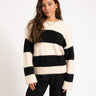 TILTIL Dee Oversized Striped Pullover Beige - Things I Like Things I Love