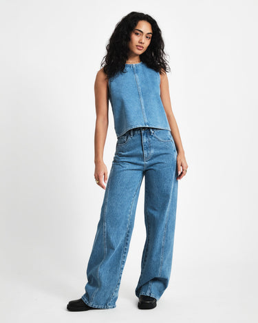 TILTIL Denim Ted Top Blue - Things I Like Things I Love