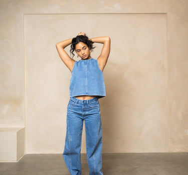 TILTIL Denim Ted Top Blue - Things I Like Things I Love
