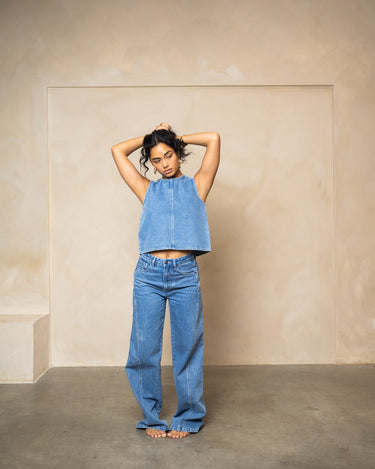 TILTIL Denim Ted Top Blue - Things I Like Things I Love