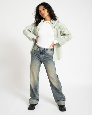 TILTIL Dide Jeans Washed Green - Things I Like Things I Love