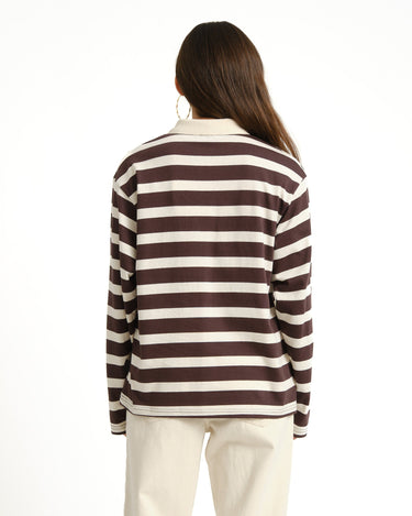 TILTIL Doka Polo Long Sleeve Bruin - Things I Like Things I Love