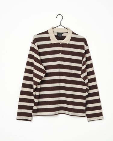 TILTIL Doka Polo Long Sleeve Bruin - Things I Like Things I Love