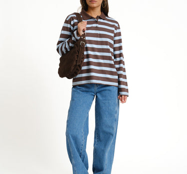 TILTIL Doka Polo Long Sleeve Lichtblauw - Things I Like Things I Love