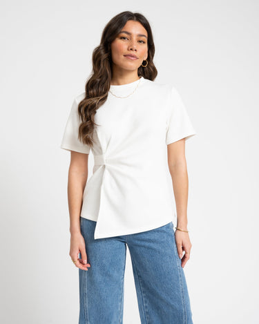 TILTIL Dulce Pleat Tee White - Things I Like Things I Love