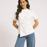 TILTIL Dulce Pleat Tee White - Things I Like Things I Love