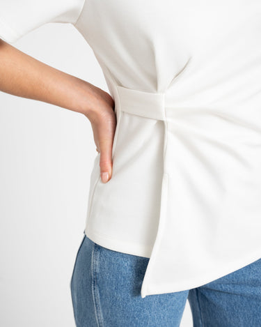 TILTIL Dulce Pleat Tee White - Things I Like Things I Love