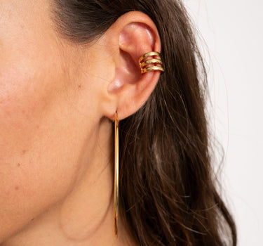 TILTIL Earcuff Three Lines Gold - Things I Like Things I Love
