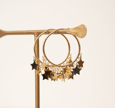 TILTIL Earrings Bungly Starhoops Gold - Things I Like Things I Love