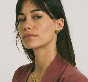 TILTIL Earrings Flower Stud Gold - Things I Like Things I Love