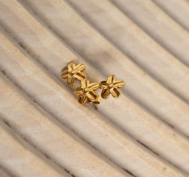 TILTIL Earrings Flower Stud Gold - Things I Like Things I Love