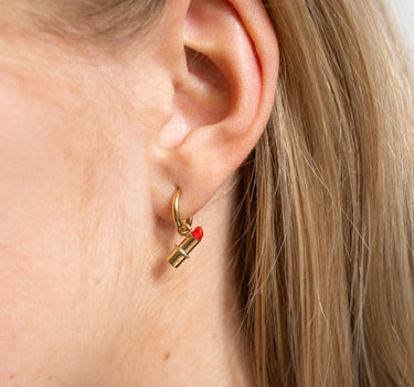 TILTIL Earrings Lola Lipstick Gold - Things I Like Things I Love