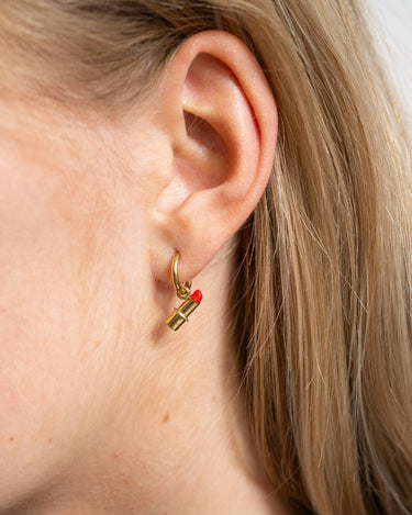 TILTIL Earrings Lola Lipstick Gold - Things I Like Things I Love