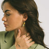 TILTIL Earrings Moss Stone Gold - Things I Like Things I Love