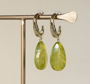 TILTIL Earrings Set of 2 Limegreen Drops Gold - Things I Like Things I Love