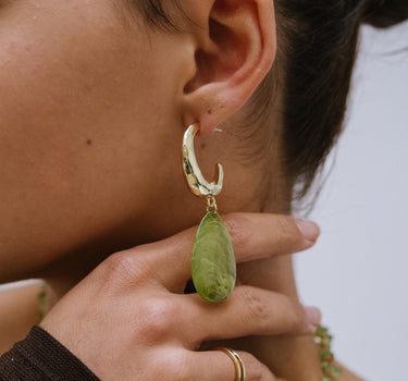 TILTIL Earrings Set of 2 Limegreen Drops Gold - Things I Like Things I Love