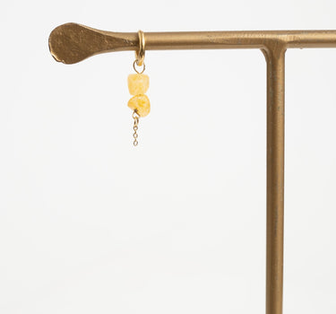 TILTIL Earrings Stella Stones Butter Yellow Gold - Things I Like Things I Love