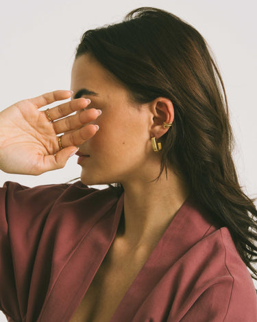 TILTIL Earrings Triple Oval Gold - Things I Like Things I Love