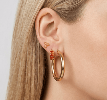 TILTIL Earrings Zircon Stud Orange - Things I Like Things I Love