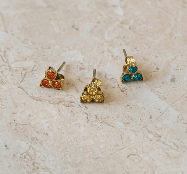 TILTIL Earrings Zircon Stud Turquoise - Things I Like Things I Love