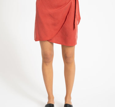 TILTIL Elin Skirt Tencel Deep Red - Things I Like Things I Love