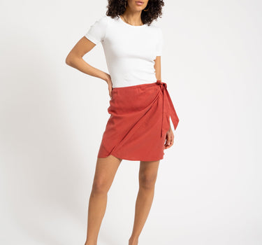 TILTIL Elin Skirt Tencel Deep Red - Things I Like Things I Love