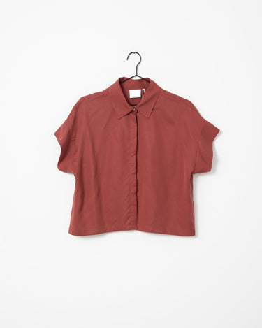 TILTIL Elin Tencel Short Sleeve Blouse Blush - Things I Like Things I Love
