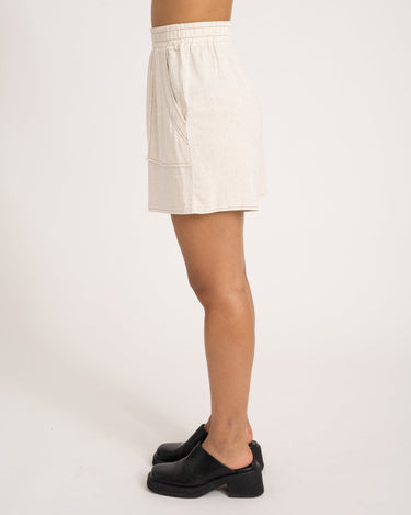 TILTIL Elli Short Linen Melange Beige Seam - Things I Like Things I Love
