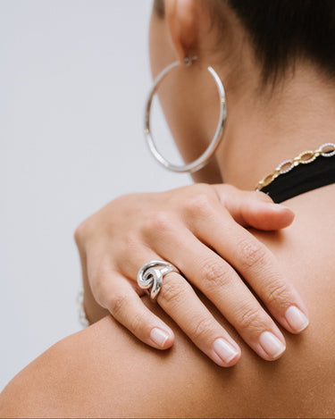 TILTIL Ember Embrace Ring Silver - Things I Like Things I Love