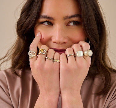 TILTIL Ember Embrace Ring Silver - Things I Like Things I Love